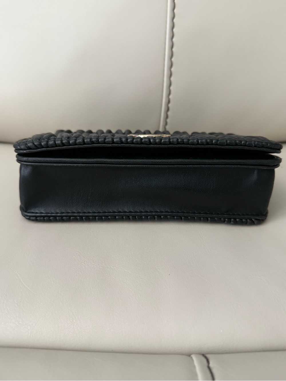 Valentino Orlandi
Black Wavy Quilted Crossbody 
Bag Purse NWOT - Picture 5 of 10